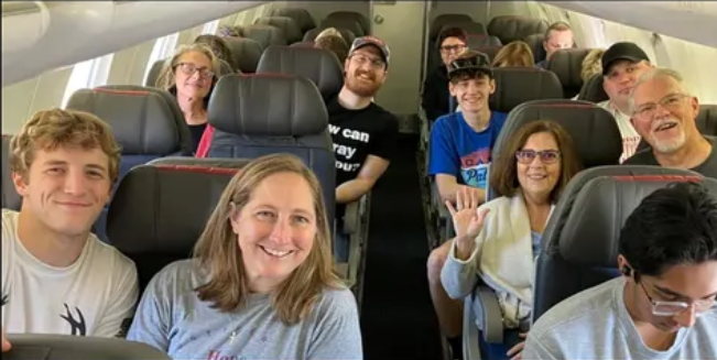 Missions Team on Plane